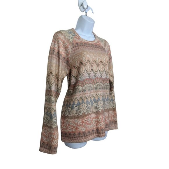 Anthropologie Women's Soft Floral Pattern Pullover Crewneck Sweater Size S - Picture 4 of 8